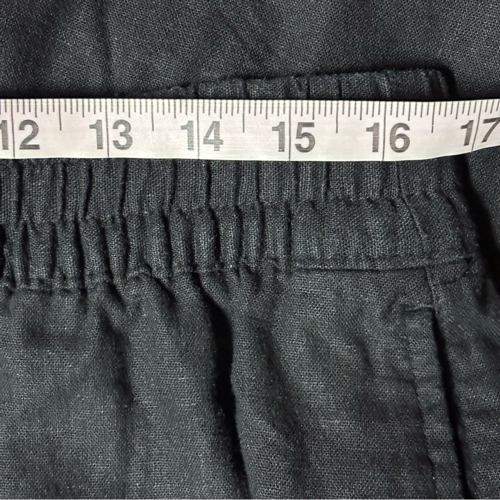 Old Navy Tall Linen Wide Leg Pants Black size Large Tall - Picture 10 of 16